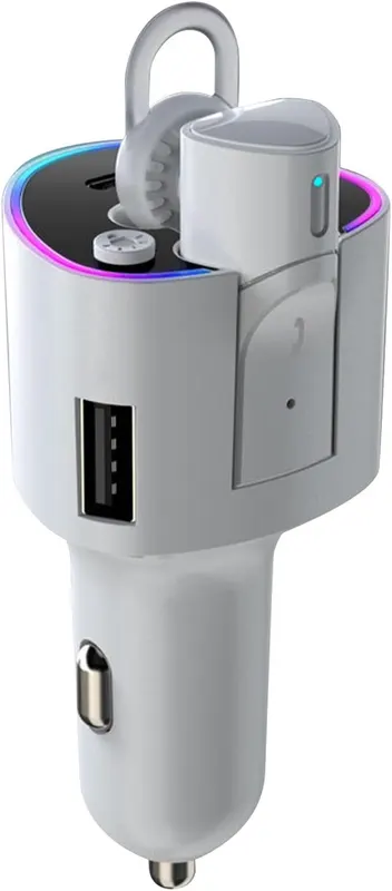 Bluetooth гарнітура для водія (Моно) з шумозаглушенням, 20 годин розмови, Чорна