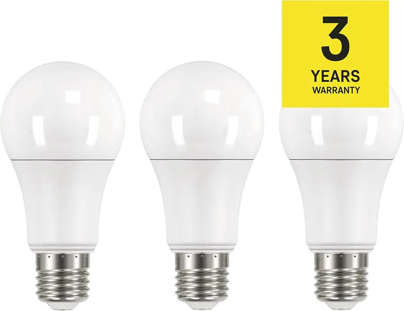Лампа LED EMOS E27 14W ( 100W), Тепле біле, Набір 3 шт, 1521 Лм