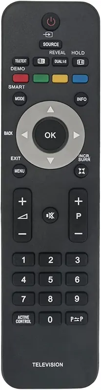 Пульт ДУ RC2143604/01 (замена) для Philips TV. Совместим с 32PFL7862D, 32HF9385D, 32PFL5403D, 42PFL5403 и другими моделями.