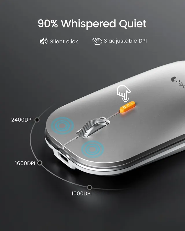 Клавіатура та миша для Mac (Бездротові), Підсвічування, Bluetooth, ProtoArc KM100-A