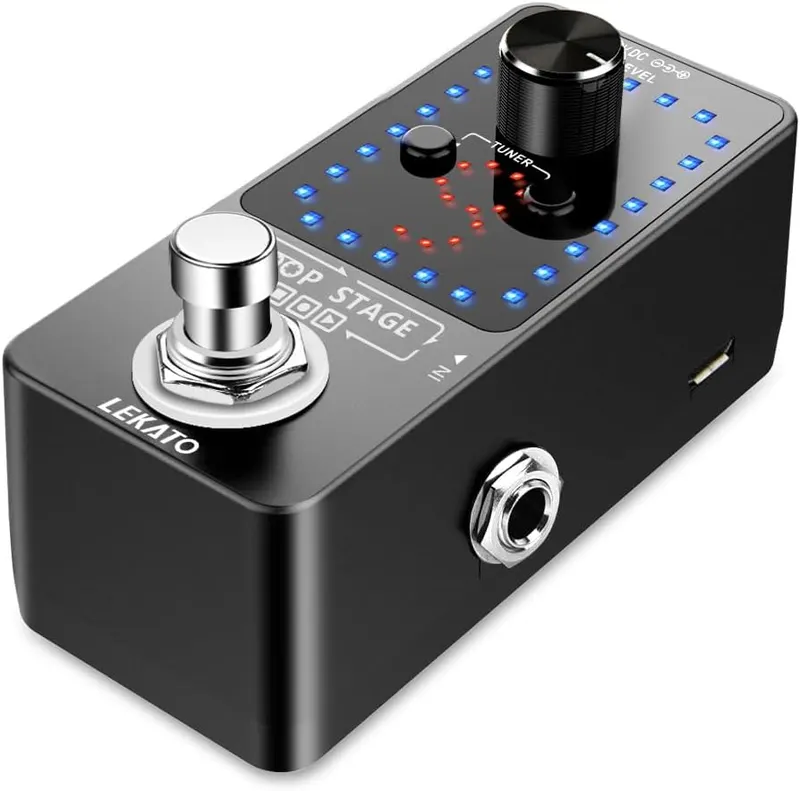 LEKATO Looper Effect Pedal - 9 Loop Pedal Tuner Function with USB Cable for Electric Guitar and Bass Guitar Loop Machine