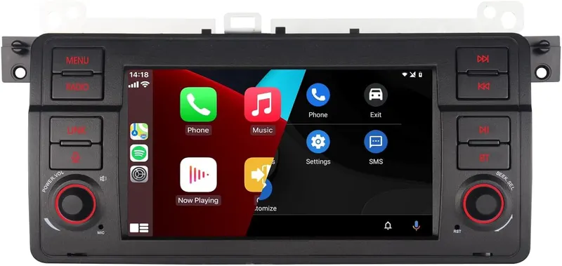 Штатна магнітола Android для BMW E46 (1999-2004), Wireless CarPlay, 9" IPS