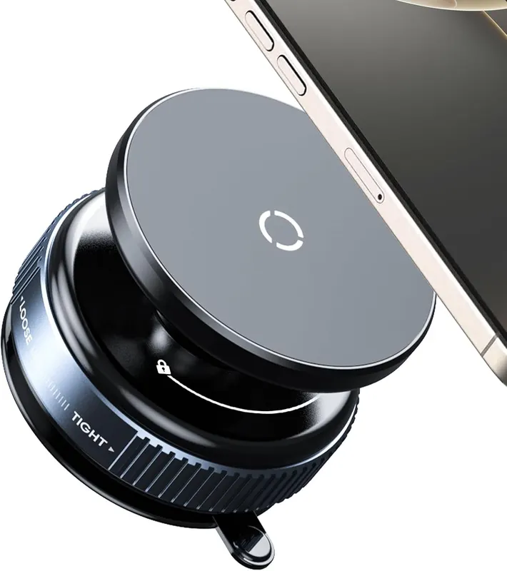 Универсальный вакуумный магнитный держатель телефона Jkoailiwi (MagSafe), 360°, На торпеду/стекло