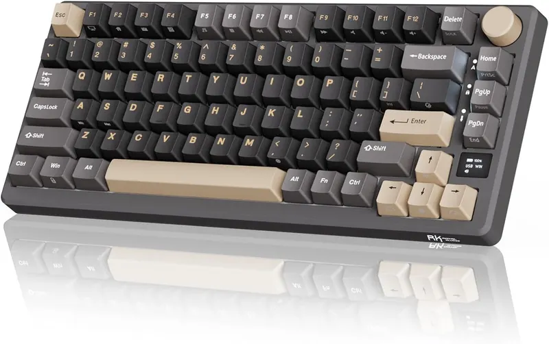 Механічна клавіатура RK Royal Kludge M75 бездротова OLED 75 відсотків Red Switch