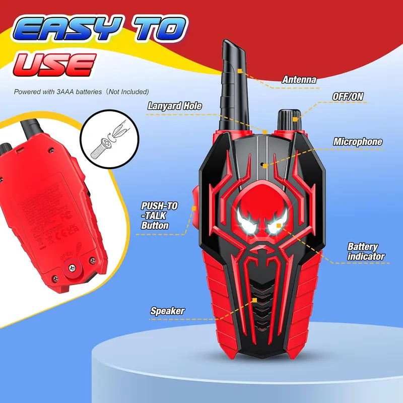 Детские рации Walkie Talkies 2 шт, набор игрушечных радиостанций для игр