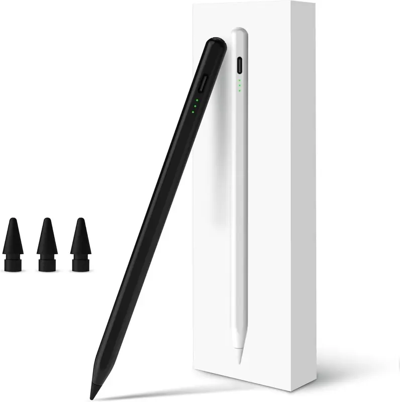 Стилус A16 для iPad (2018-2025), Apple Pencil, Palm Rejection, Tilt, Быстрая зарядка