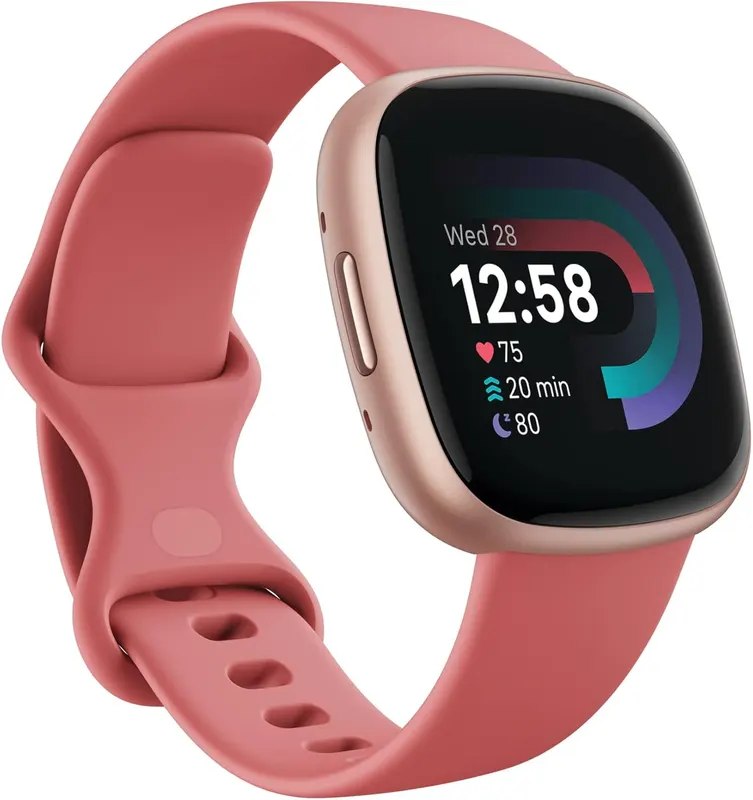 Смарт-часы Fitbit Versa 4 (Pink Sand/Copper Rose) GPS, 24/7 Heart Rate, 40+ режимов, Sleep Tracking