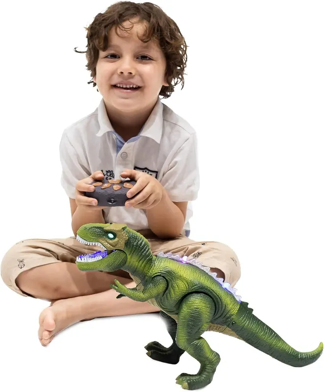 Радіокерований динозавр T-Rex JOYIN, ходить, гарчить, світяться очі, іграшка для дітей