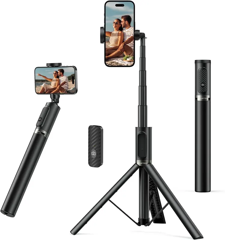 Професійний монопод-трипод ATUMTEK 140 см (55"), Алюміній, Bluetooth пульт