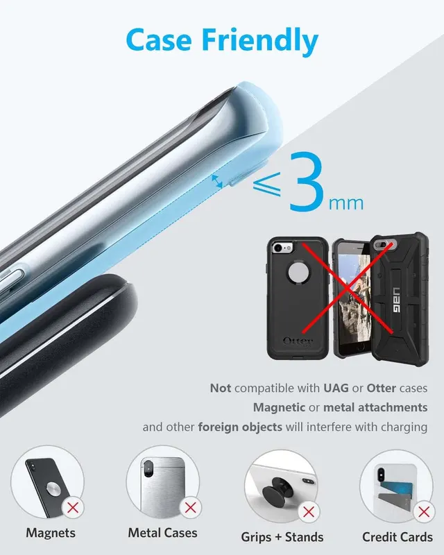 Модуль беспроводной зарядки 15W DIY (Встраиваемый), Qi Pad, USB Adapter, Черный