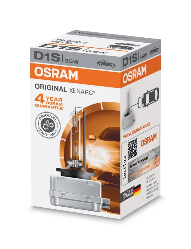 Ксенонова лампа Osram Xenarc D1S 35W (66140), Оригінал, 4300K, 1 шт