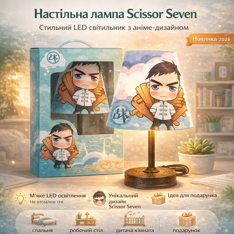 Детская настольная лампа Cartoon Без бренду, Мультяшный ночник светильник с органайзером