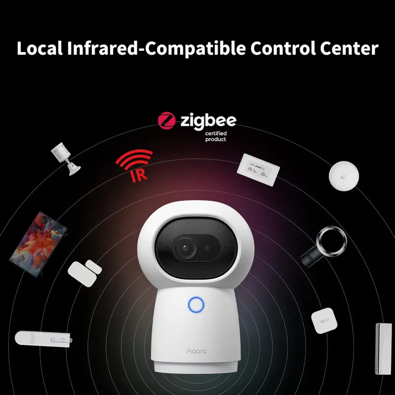 Камера хаб Aqara Hub G3 2K Zigbee 3.0 AI HomeKit управление умный дом видеонаблюдение