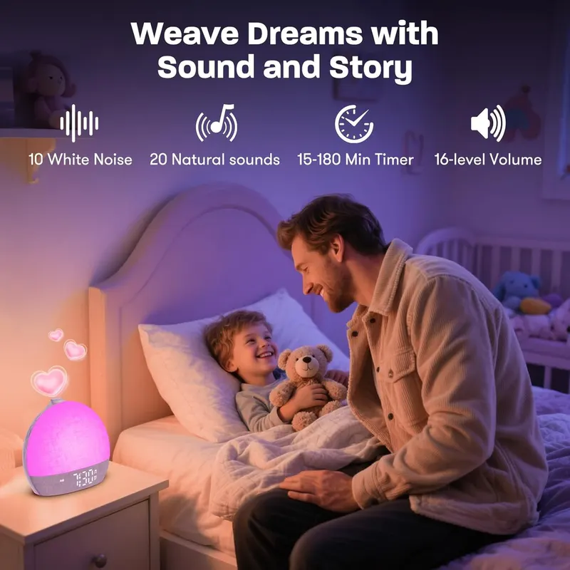 Будильник Wake Up Light рассвет 12 цветов белый шум диммер ночник имитация солнца