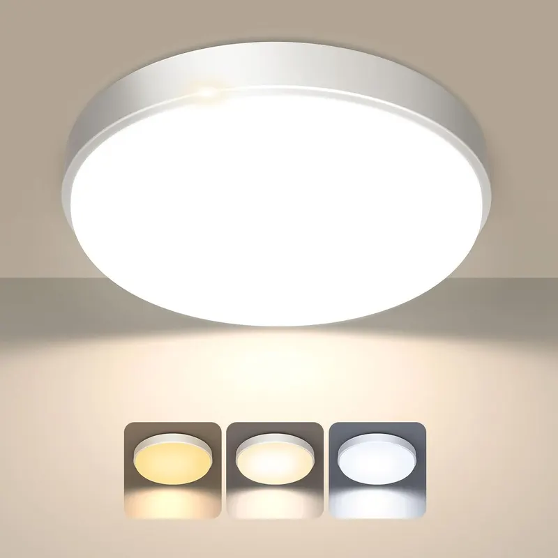 Потолочный LED светильник OOWOLF 24Вт 23см 3 режима света 3000 5000K современный