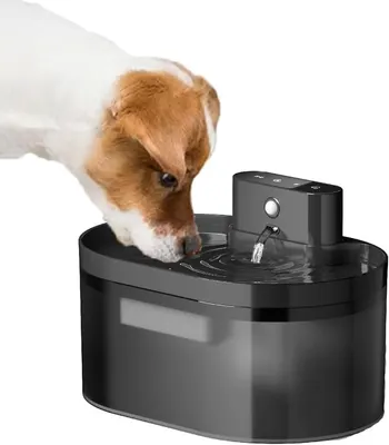 2.2L Wireless Automatic cat Drinking Fountain, Rechargeable cat Drinking Fountain, Automatic Dog Drinking Fountain with Sensor Water Dispenser