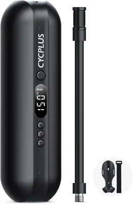 Компресор CYCPLUS 150 PSI, для шин авто та велосипеда, автозупинка, манометр