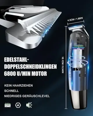 Men's Shaver, Wet&Dry Men's Electric Shaver, IPX7 Waterproof, Men's Beard Trimmer Recharge