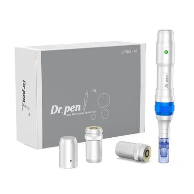 Deropty Ultima A6 Professional Rechargeable Skin Care Tool with 6Pcs Cartridges 36pins use on Dr.Pen