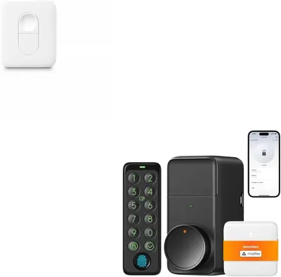 Розумний Wi-Fi замок SwitchBot Smart Lock Pro із сенсорною клавіатурою та відбитком пальця, Підтримка Matter