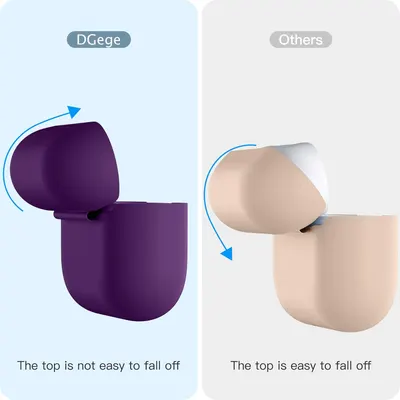 Чохол kokoka для AirPods Pro / Pro 2 з карабіном, захисний, протиударний, soft-touch, чорний