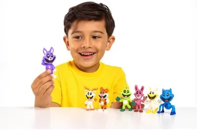 Набір фігурок Smiling Critters (8 шт), Поппі Плейтайм, топери для торта, іграшки, Poppy Playtime