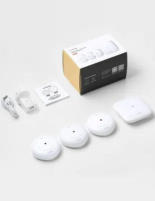 Набір X-Sense SWS54 (3 датчики + База) Wi-Fi, датчик протікання води, Smart-оповіщення, 500м
