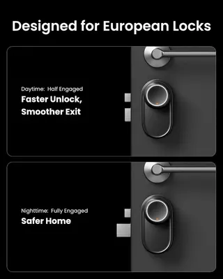 Розумний замок SwitchBot Lock Ultra + Keypad Touch (Fingerprint), Euro, Matter, WiFi, Premium