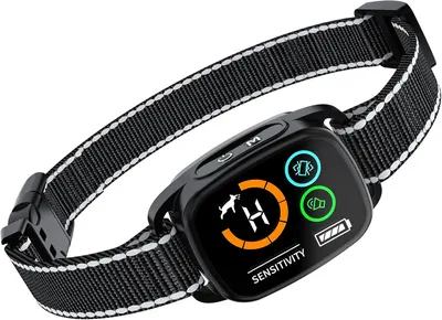 Bark Collar, Dog Bark Collar, Barking Collar for Large Medium Dogs, No Shock Collar with 6 Adjustable Sensitivity, Beep/Vibration/Beep&Vibration,Rechargeable Anti Barking Collar, IP67 Waterproof