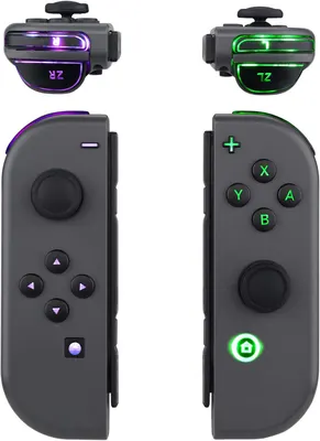 Комплект LED підсвічування кнопок для Nintendo Switch Joy-Con (eXtremeRate DFS), 7 кольорів