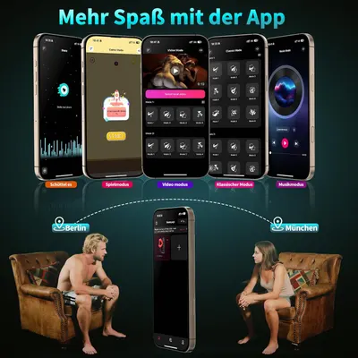 Vibrators for Men Prostate Stimulation - Timzeit Vibrator Ring with App & Remote Control Plug for Men with 9 Vibration Modes & 9 Shock Functions