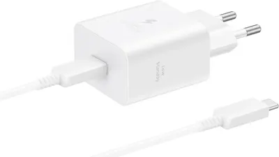 Зарядний пристрій 45W (EP-T4511X), Super Fast Charging 2.0, USB-C, Біле