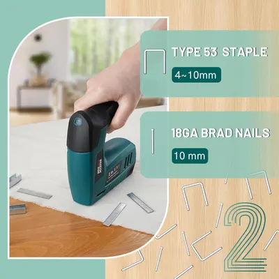 Акумуляторний степлер-цвяхозабивач NEU MASTER 4V (2-в-1), USB зарядка, Для меблів/декору