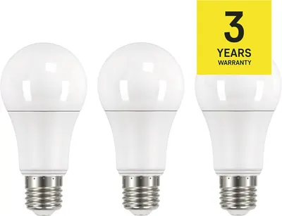 Лампа LED EMOS E27 14W ( 100W), Тепле біле, Набір 3 шт, 1521 Лм