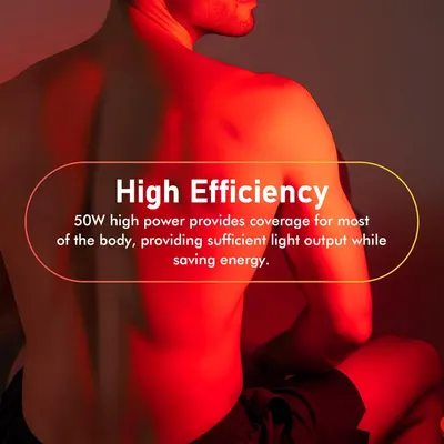 Панель червоної терапії 50W (Red Light Therapy), 660nm/850nm, Таймер, Для суглобів/шкіри