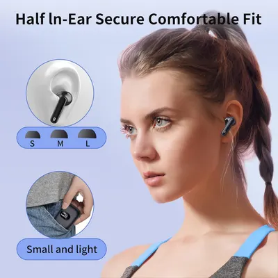 Бездротові навушники Bluetooth (TWS), Hi-Fi стерео, Для iPhone/Android, Білі