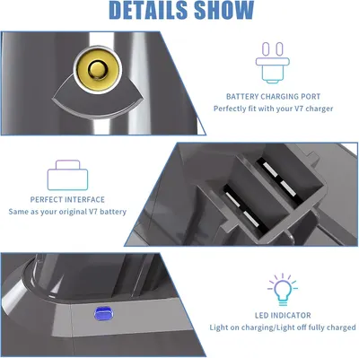 Акумулятор для Dyson V7 (SV11) Посилений 6000mAh, + Передфільтр