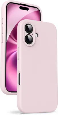 Силіконовий чохол Supdeal (4 шари) для iPhone 16 (6.1"), Захист камер, Рожевий
