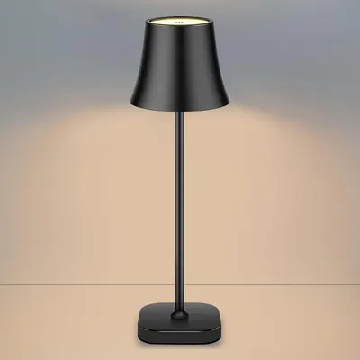 Бездротова сенсорна настільна LED лампа Без бренду (5400mAh, Димерована), Золотиста