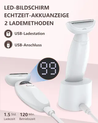 Эпилятор бритва 3 в 1 IPX7 влажное и сухое бритье USB аккумуляторный для ухода за телом