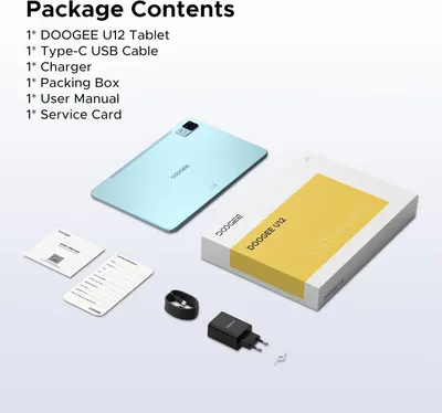 Планшет DOOGEE U12 12 FHD Android 16 24 128GB 90Hz 9000mAh клавіатура комплект