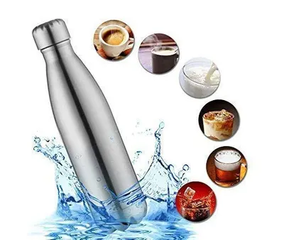 The Double Wall Stainless Steel Vacuum Water Bottle (No Joint Leak Proof) 750ml Silver