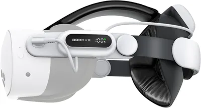 Кріплення-акумулятор OBOVR E3 Pro для Meta Quest 3/3S, 10000мАг, швидка зарядка, аудіороз'єм 3.5мм