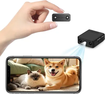 Mini Spy Camera, 1080P HD Hidden Camera, Indoor Outdoor Surveillance Camara, Home Pet Dog Baby Camara, Nanny Cam with Night Vision, iOS, Android Phone APP Contro