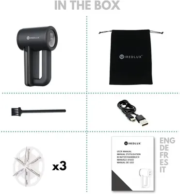 Машинка для удаления катышков WiredLux, 3 скорости, 6 лезвий, USB-C, для одежды