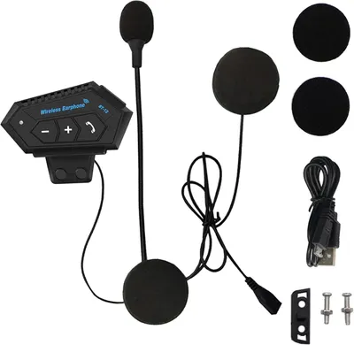 Bluetooth-гарнітура для мотошолома BT12, Hands-Free, Музика, Шумозаглушення, IP-захист