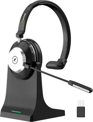 Беспроводная гарнитура с микрофоном (AI Noise Cancelling), USB-Dongle + Bluetooth, для Call-центра