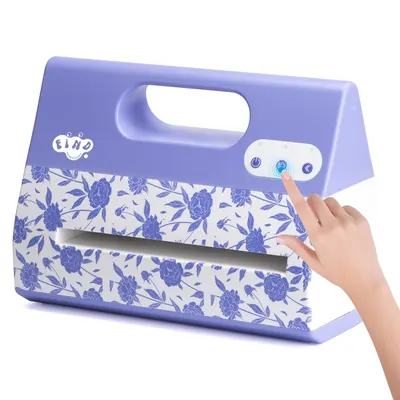Portable Automatic A4 Die Cutting Machine,Electric 9 inch Embossing Machine kit for CardMaking, Crepe Paper Flower Making
