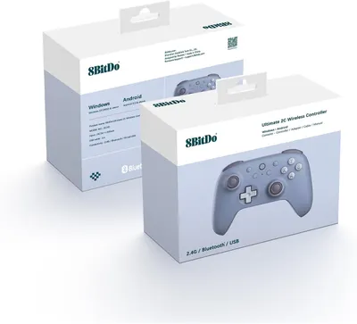 Бездротовий геймпад 8BitDo Ultimate 2C (Hall Effect), Для PC/Android, Синій