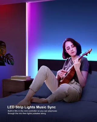 Світлодіодна LED стрічка RGB Nallee 10 метрів з ІЧ-пультом, Світломузика, Гнучка